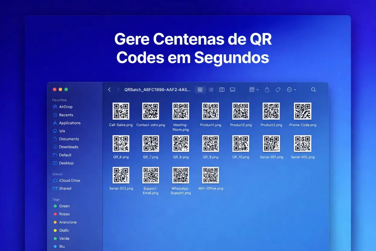Geração de QR Codes PIX em massa offline